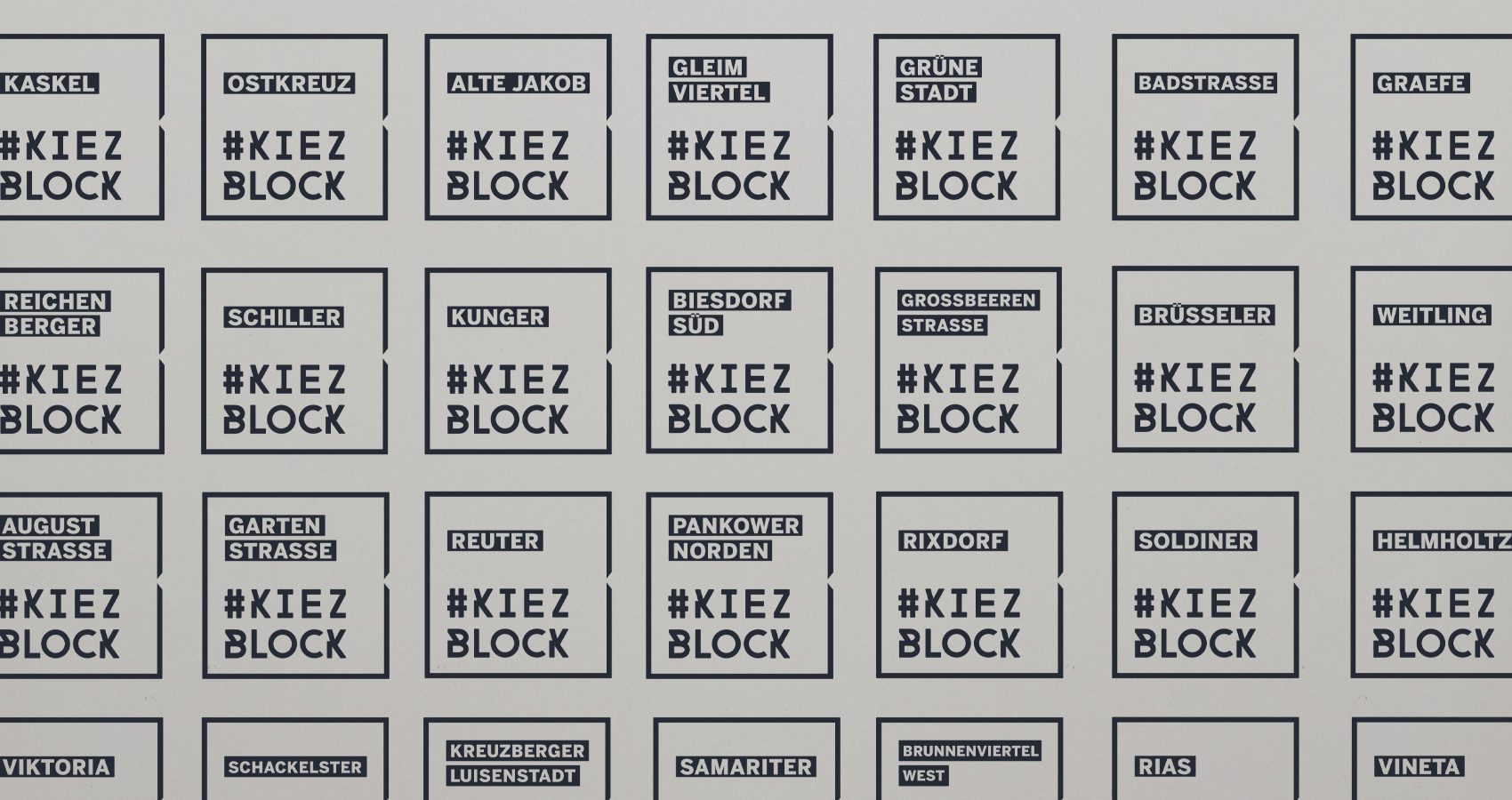 Kiezblocks – Logos der Initiativen